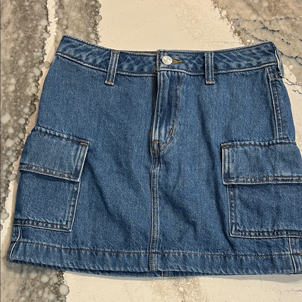 Levi's Blue Denim Mini Skirt